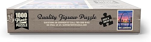 Miniatura 7 de MyPuzzle St. Louis, MO Gateway Arch at Sunset, póster vintage, rompecabezas de 1000 piezas prémium para adultos