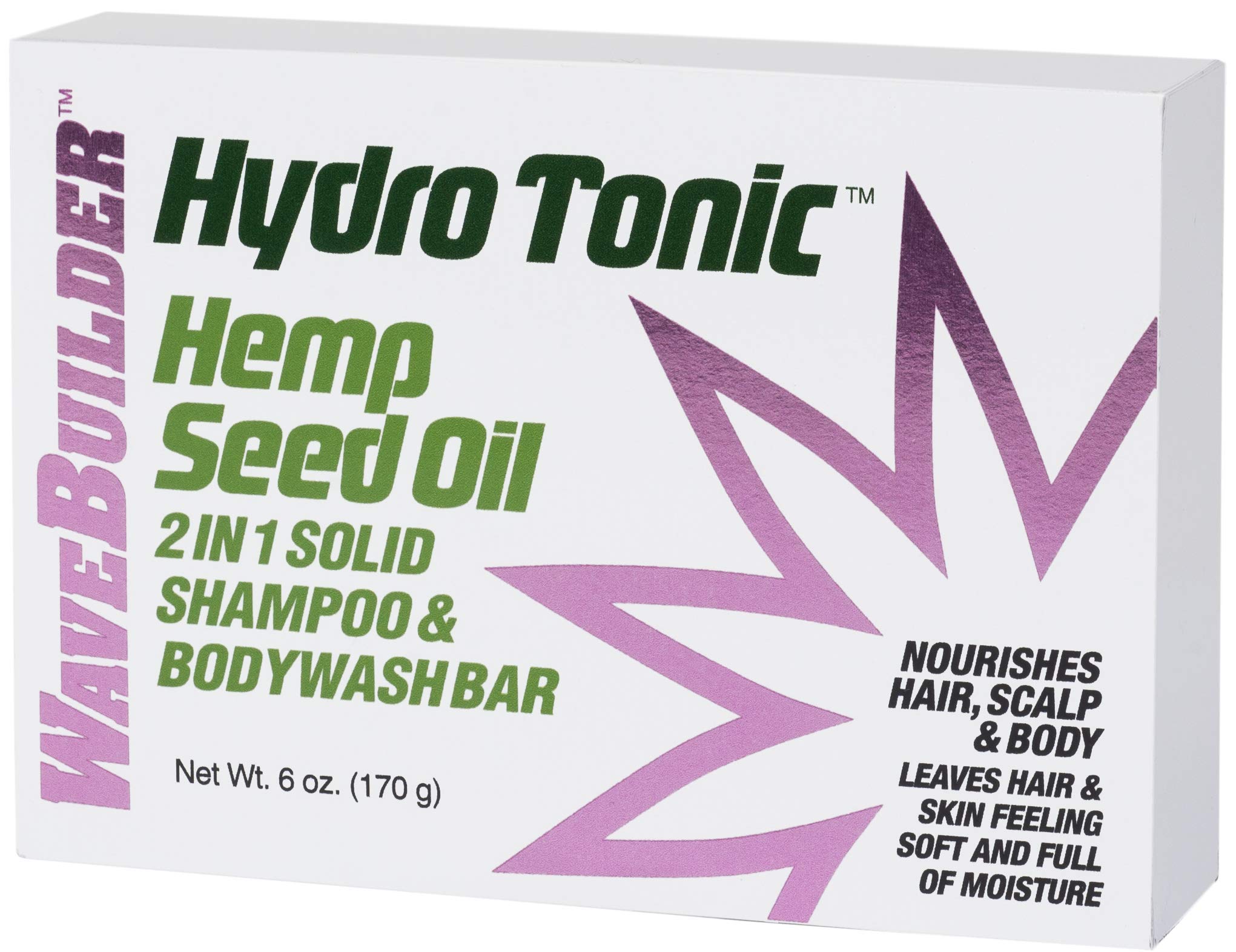 Amazon.com : WaveBuilder Hydrotonic hemp seed oil 2 in 1 bar, 6