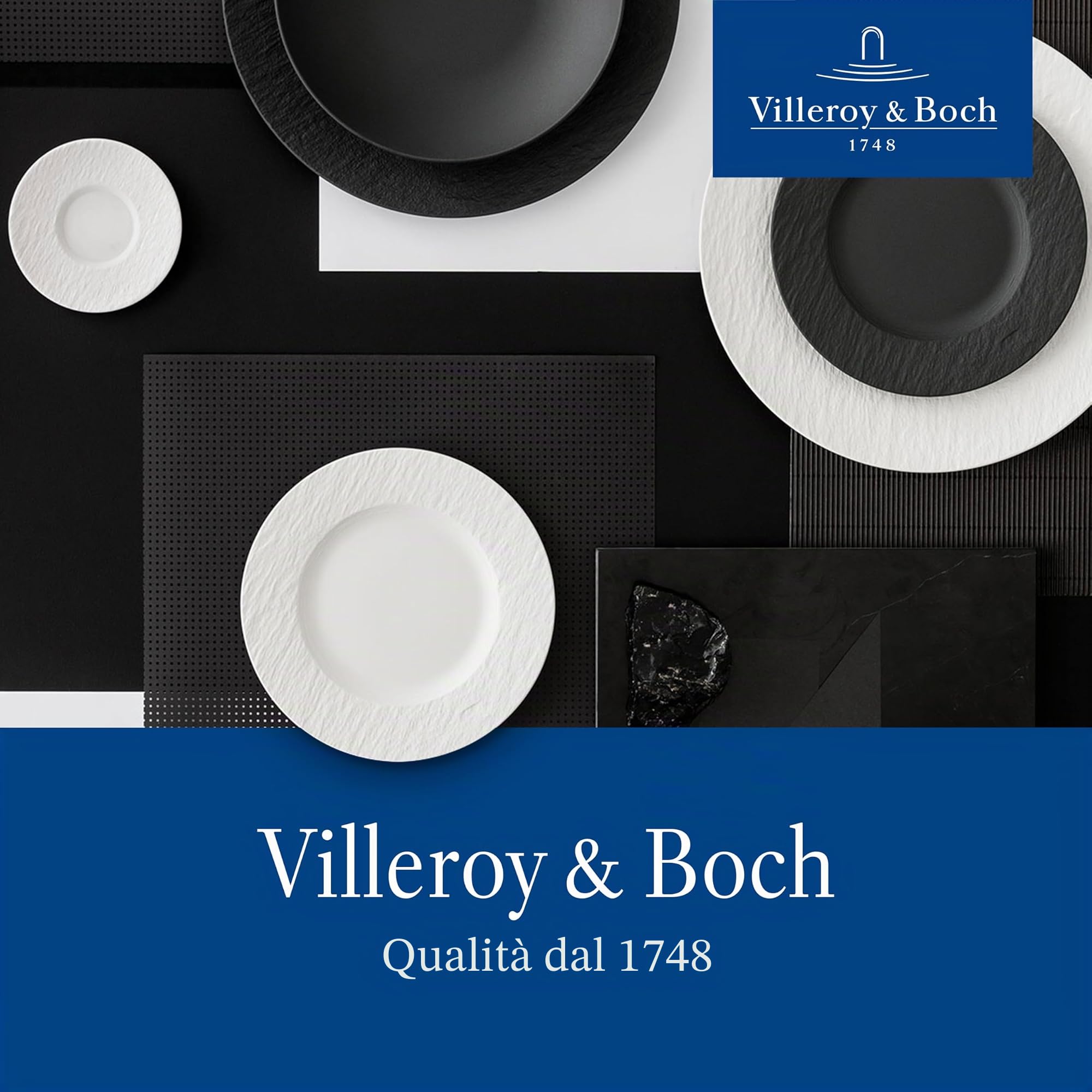 Villeroy & Boch - Ella Servizio Tavola 30 Pezzi, Lavabile in Lavastoviglie, Set di Posate, 6 Persone, Acciaio Inossidabile