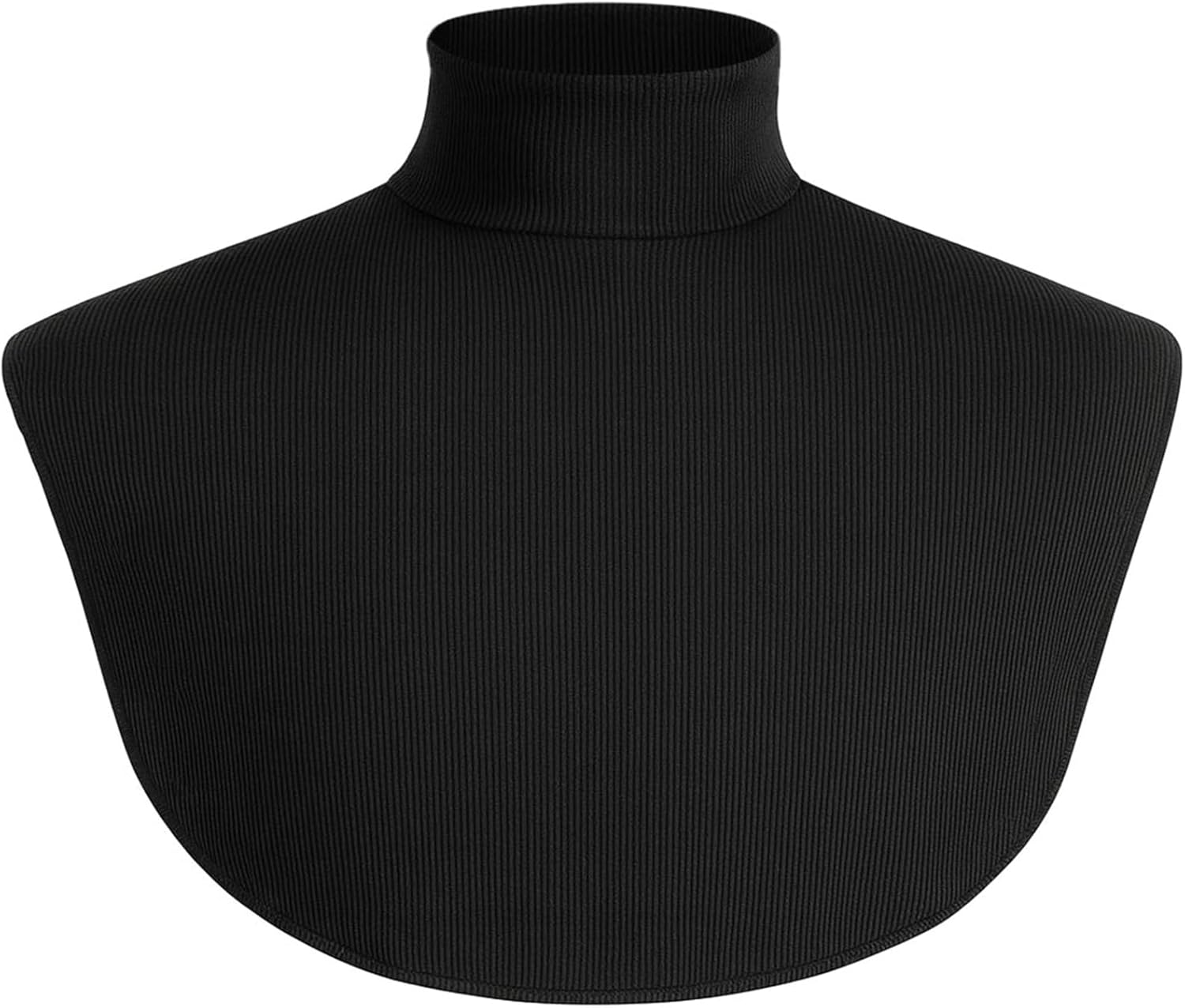 Knitting Dickey Extra Large Fake Collar Detachable Dickey Collar Half Mock Turtleneck for Men Women