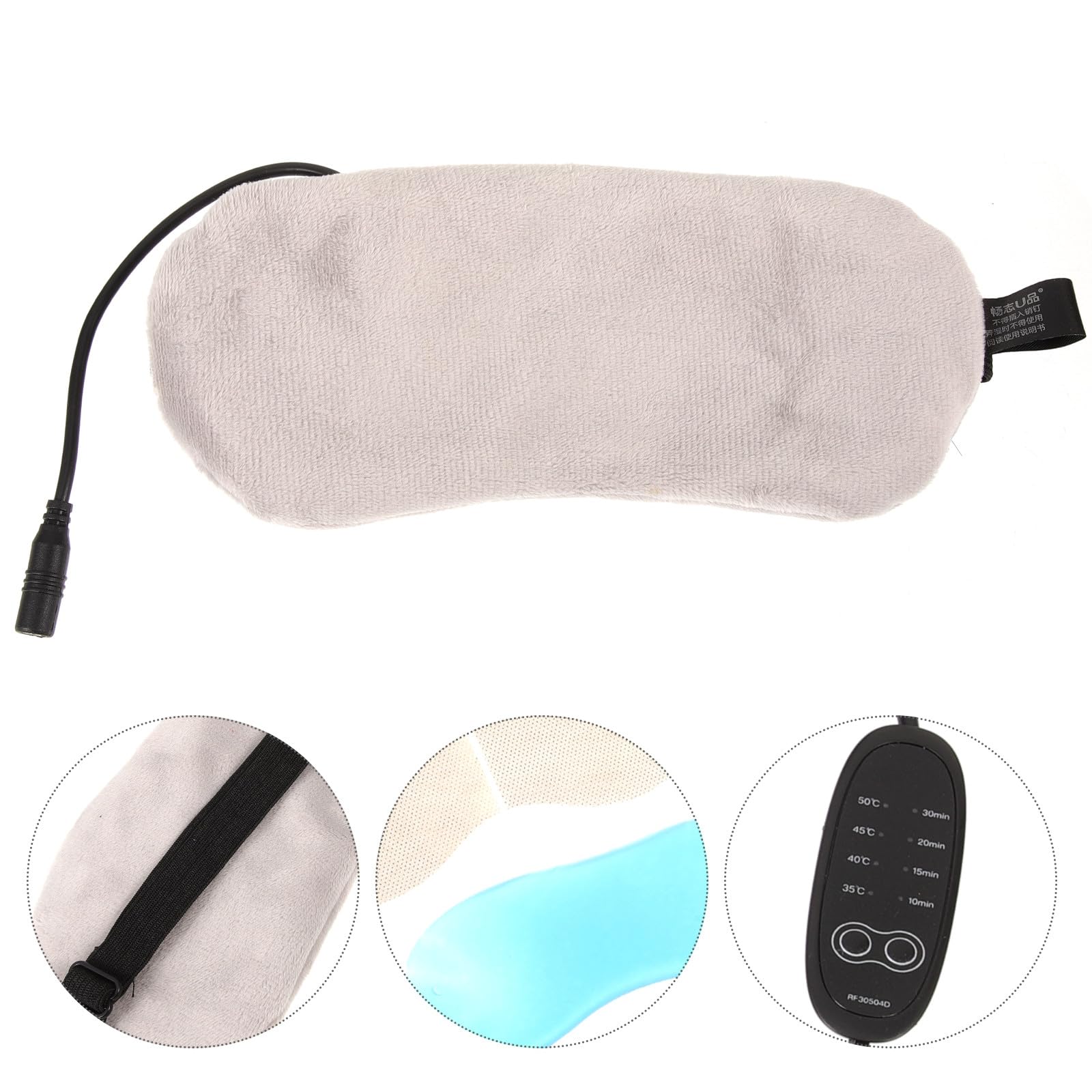 Elektronische Schlafmaske mit USB Ladung zur Temperaturregelung Baumwolle Material Lindert Augenmüdigkeit und Kopfschmerzen für Damen und Herren zum Schlafen