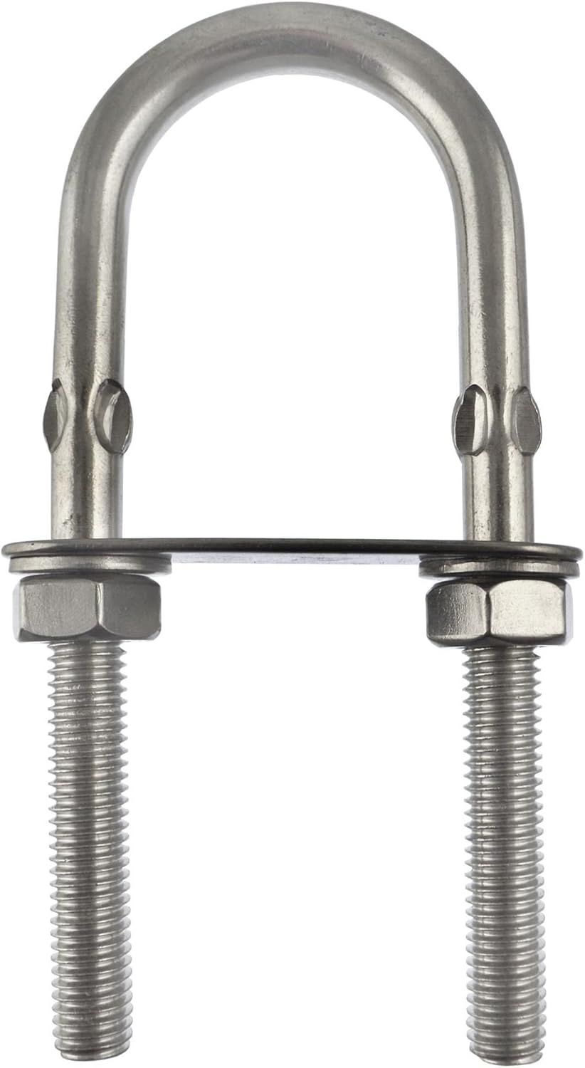 M10 40mm x 122mm U-Bolt/N-Bolt Stainless Steel Marine Grade Boat Trailer DK32