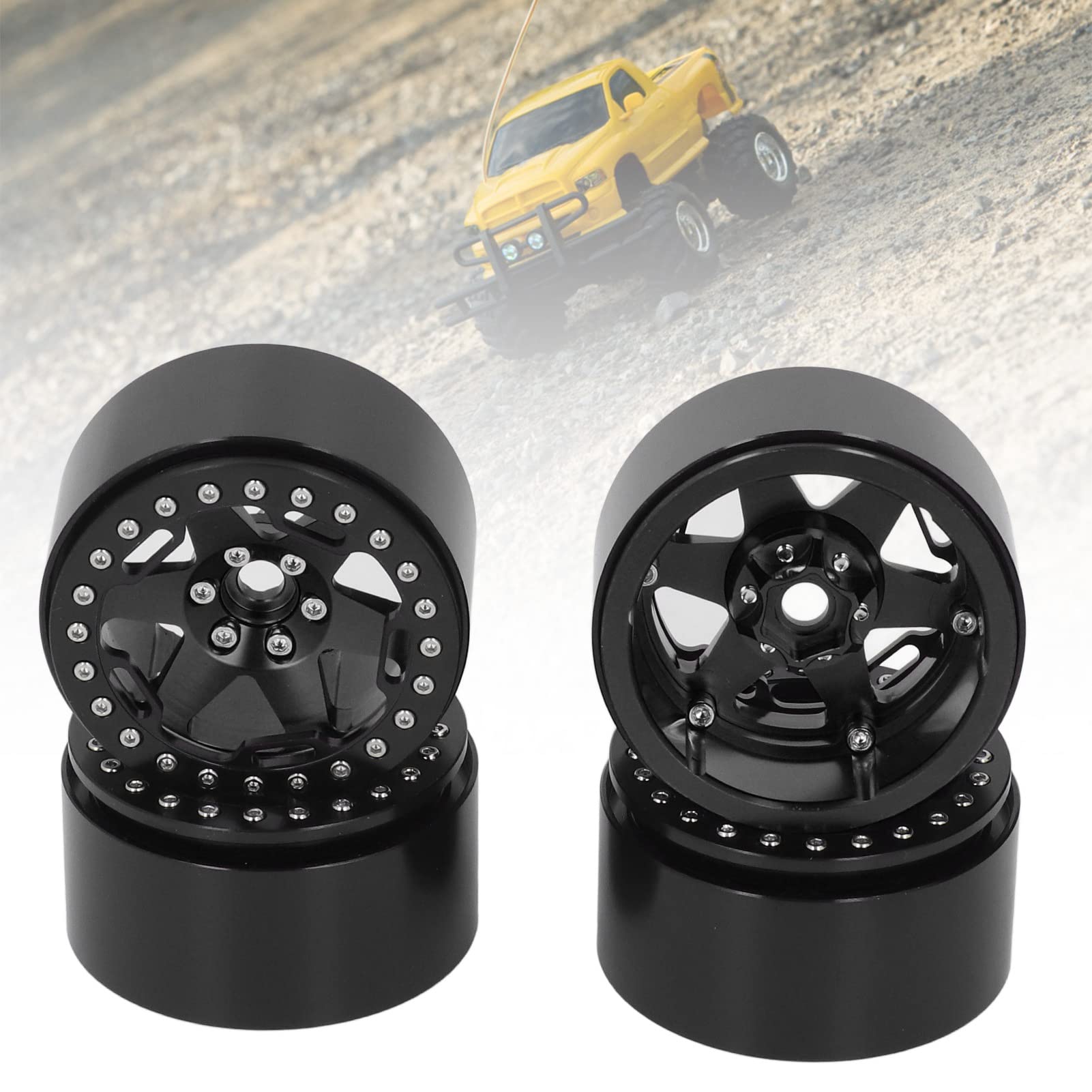 Koła ze Stopu Aluminium 2,2 Cala, Obciążane, do Modelu RC 1/10