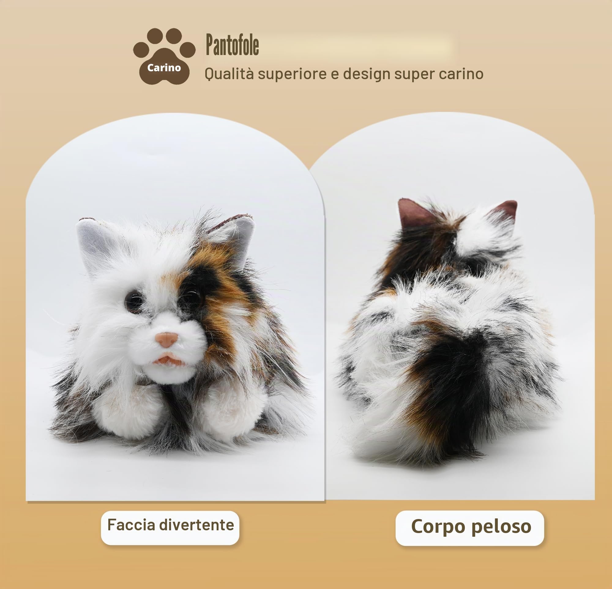Bella Animale Pantofole Donna con Gatto Design