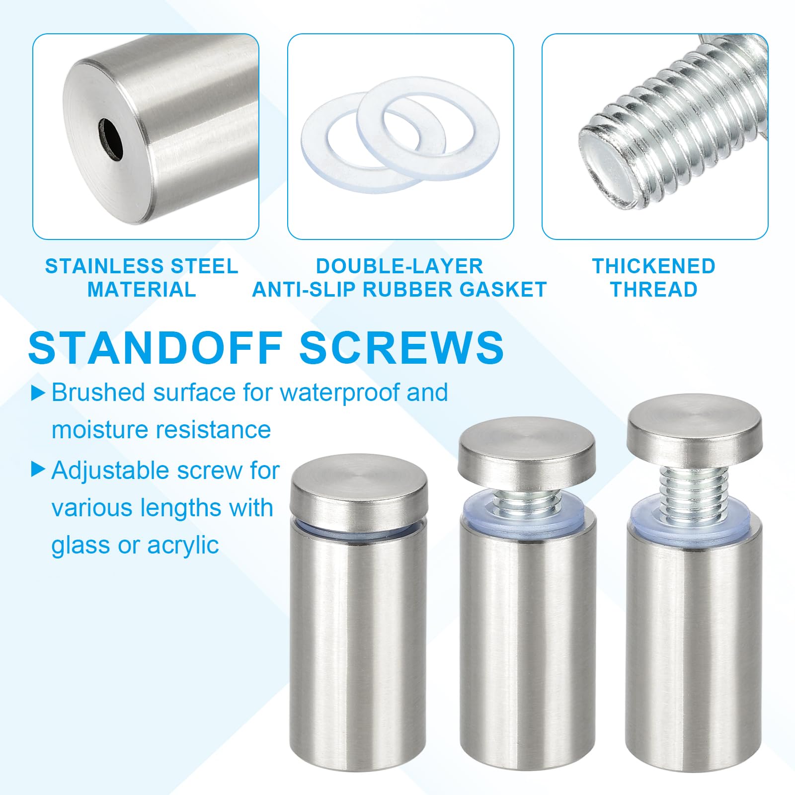 PATIKIL 1/2" x 2" Standoff Screws - Image 4