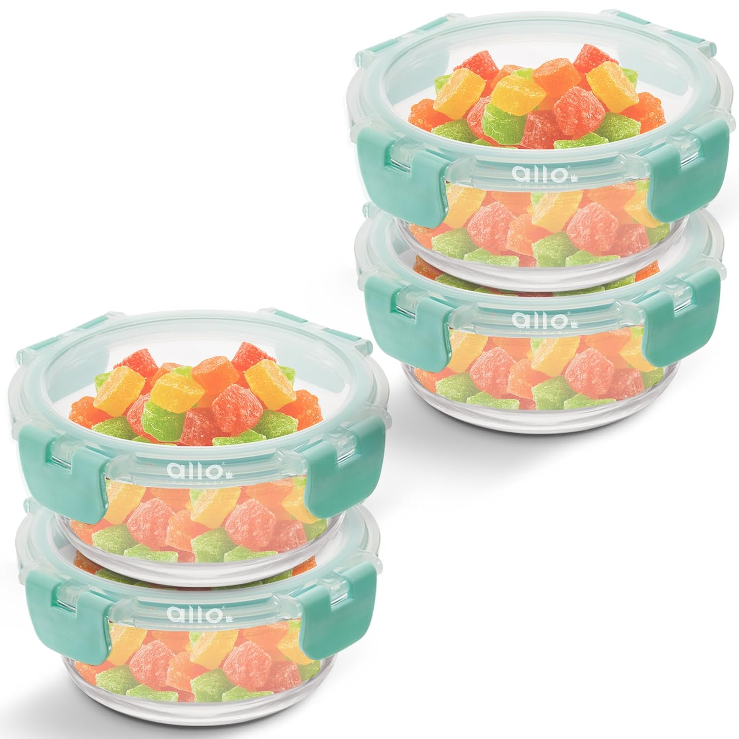 Buy Allo Food Safe Glass Containers with Lids with Break Free Lock