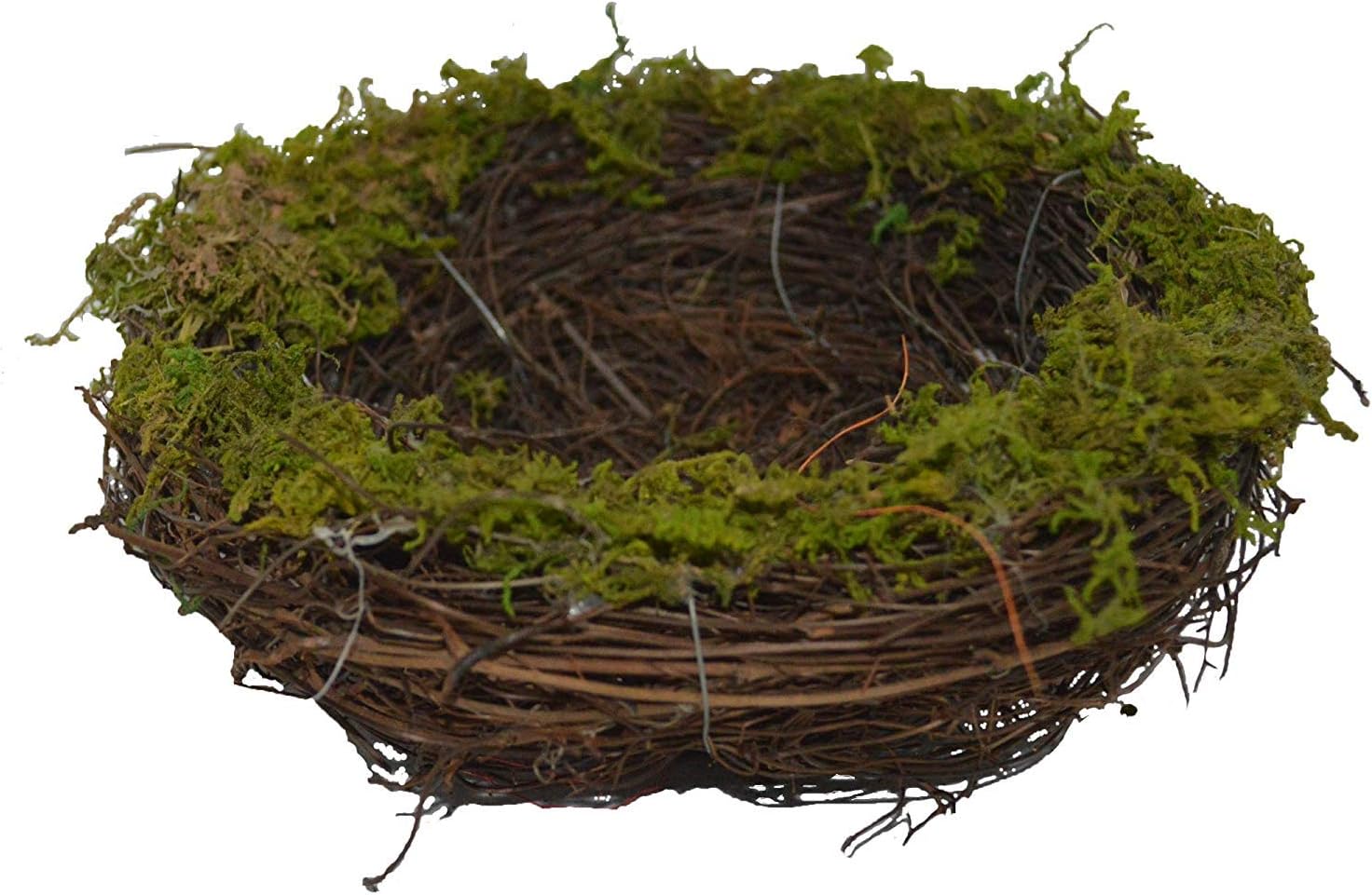 Easter Handmade Natural Moss,Rattan and Twig Bird's Nest for Arts and Crafts