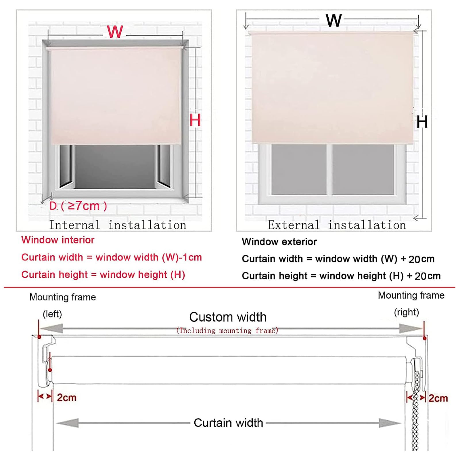 Exterieur Oversized Transparant Rolgordijn, PVC Transparante Rolgordijnen voor Buiten Pergola Tuinhuisje Balkon, HD Scheidingswanden, 100% Waterdicht ＆ Winddicht, Aangepast Formaat