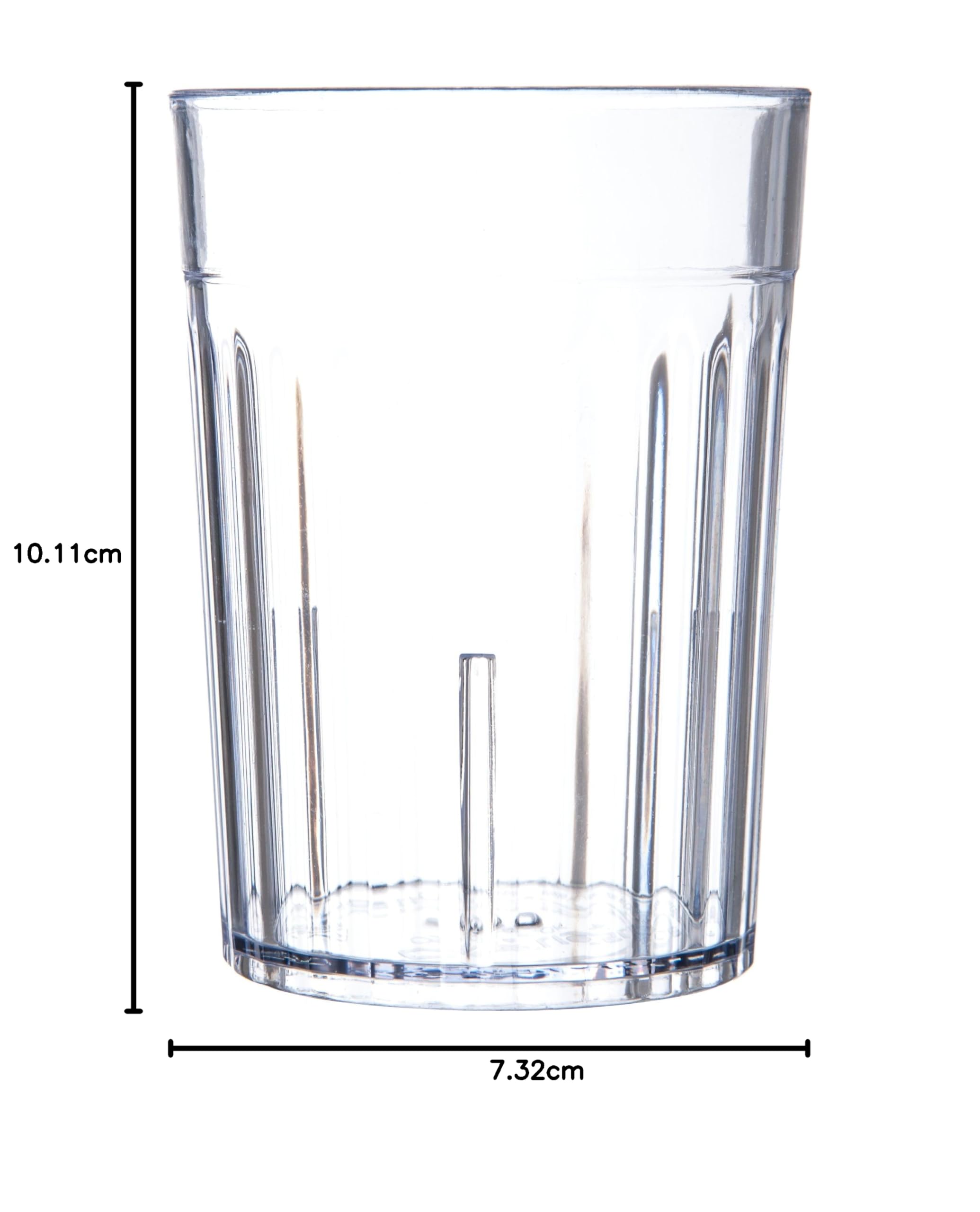 CFS 111007 Bistro Tumbler, 10 oz, Clear, Plastic (Case of 72)