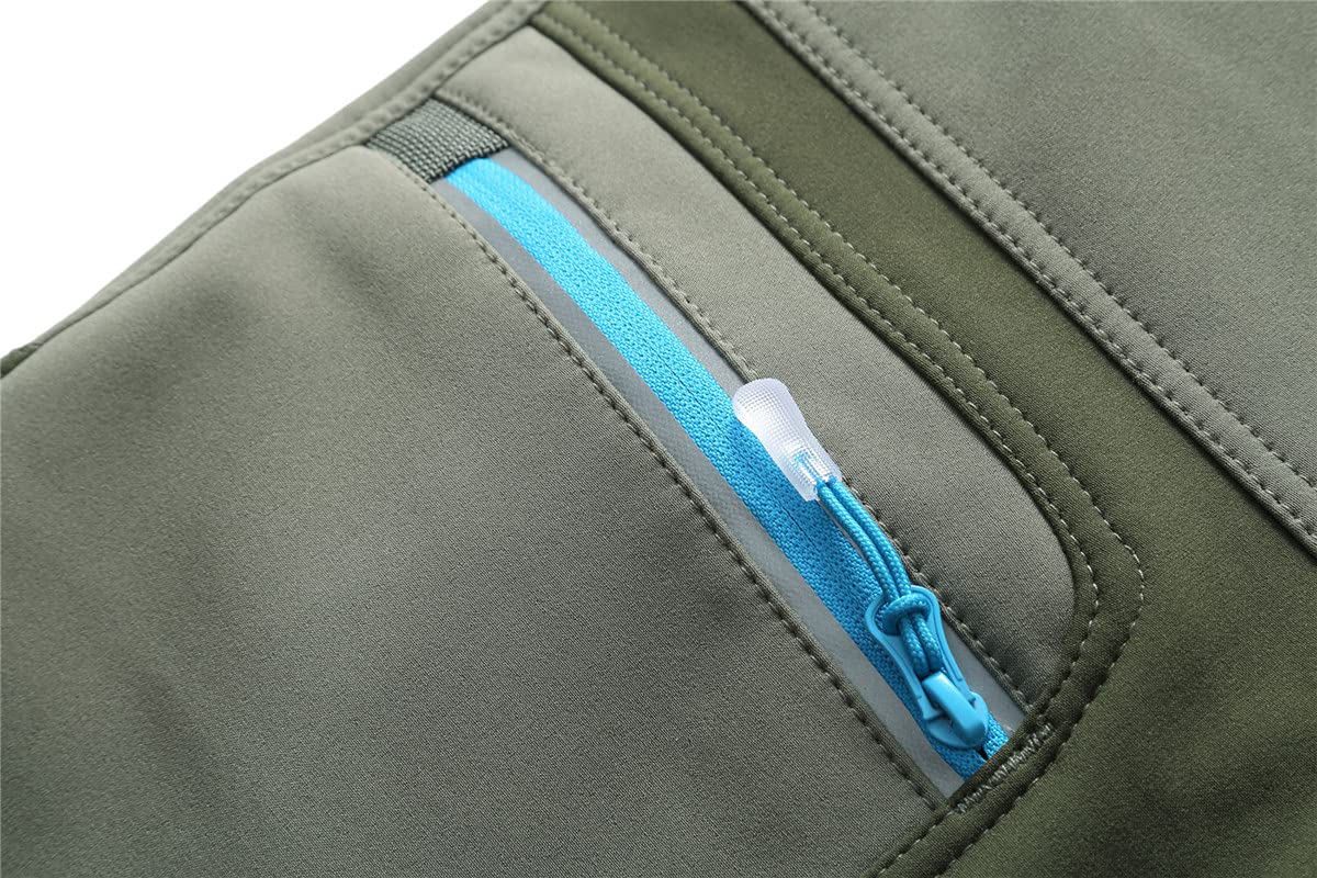Pantalones de softshell para niños y niñas, con forro polar, transpirables, cálidos, funcionales, para lluvia, trekking, esquí