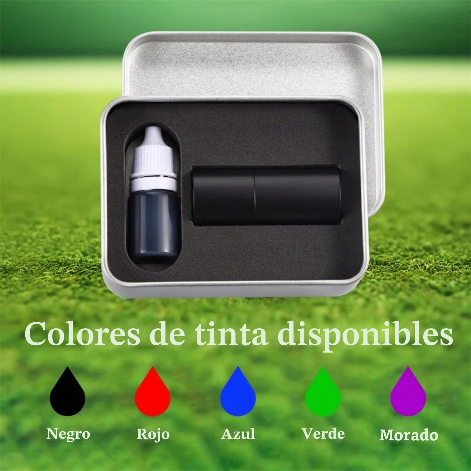 Sello de pelota de golf personalizado autoentintado con monograma para golfistas