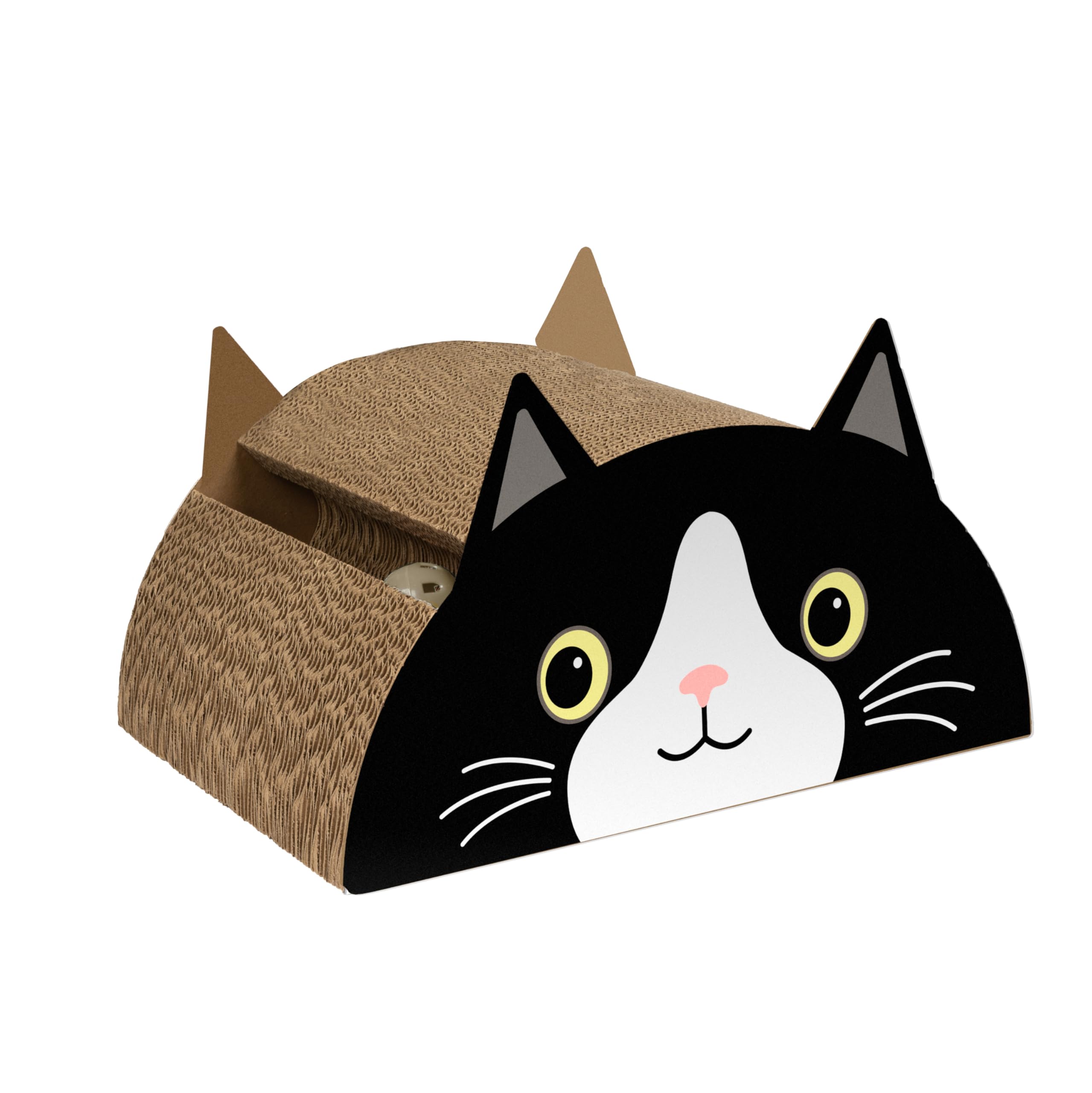 Kitty City Cat Face Scratcher with Ball Track — image 1