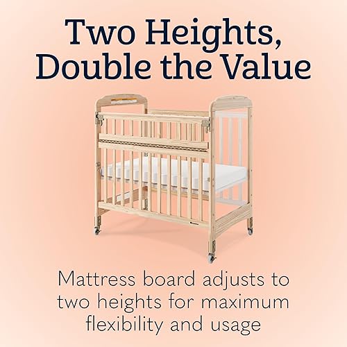 Miniatura 7 de Foundations Compact Serenity SafeReach - Cuna lateral con colchón ajustable espejo madera natural