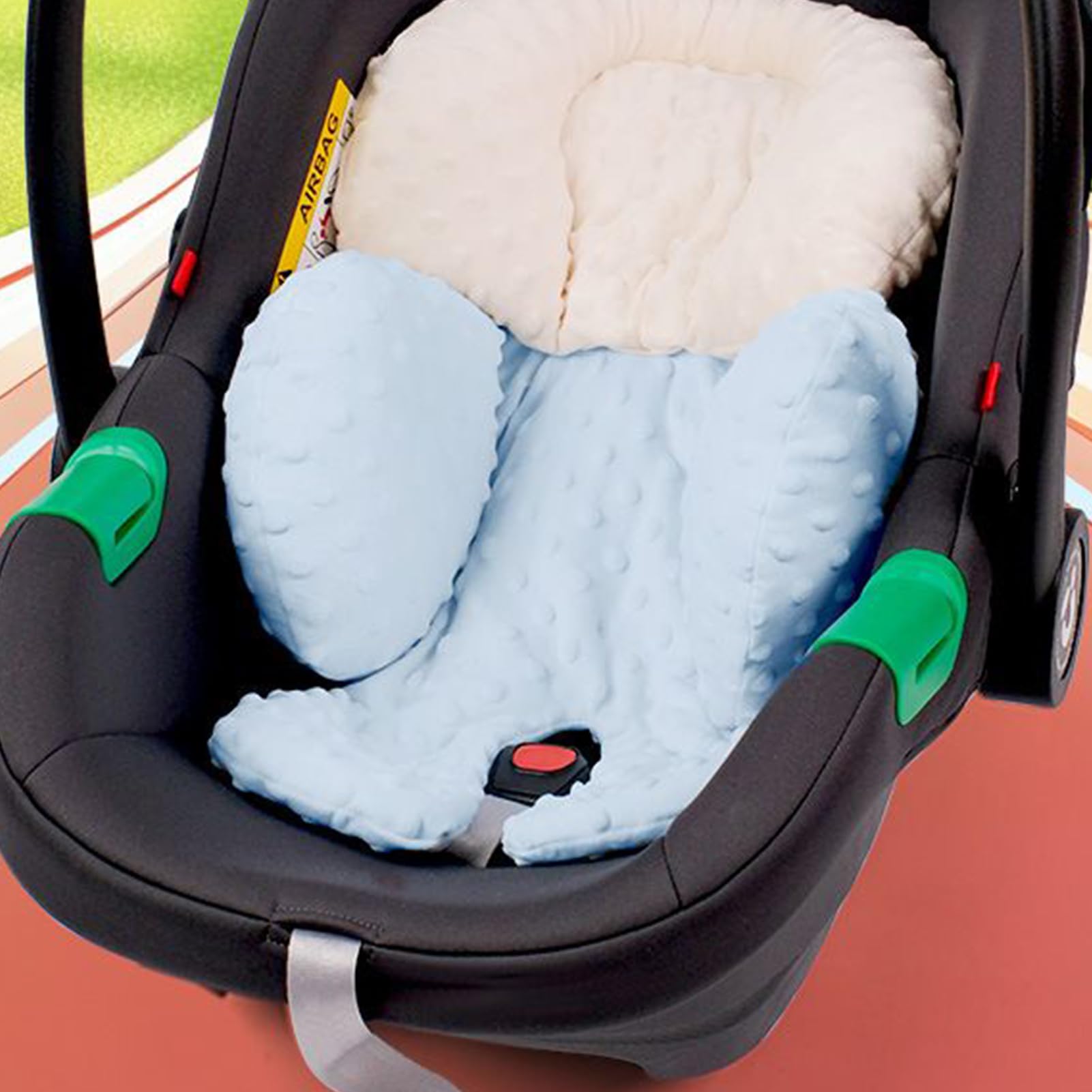 Inserto Para Asiento De Coche Para Bebé: Protección Para Dormir, Cojín Para Asiento De Coche Para Niños Pequeños Con Soporte Suave Para La Cabeza Y El Cuello, Acolchado Transpirable Para Cochecito