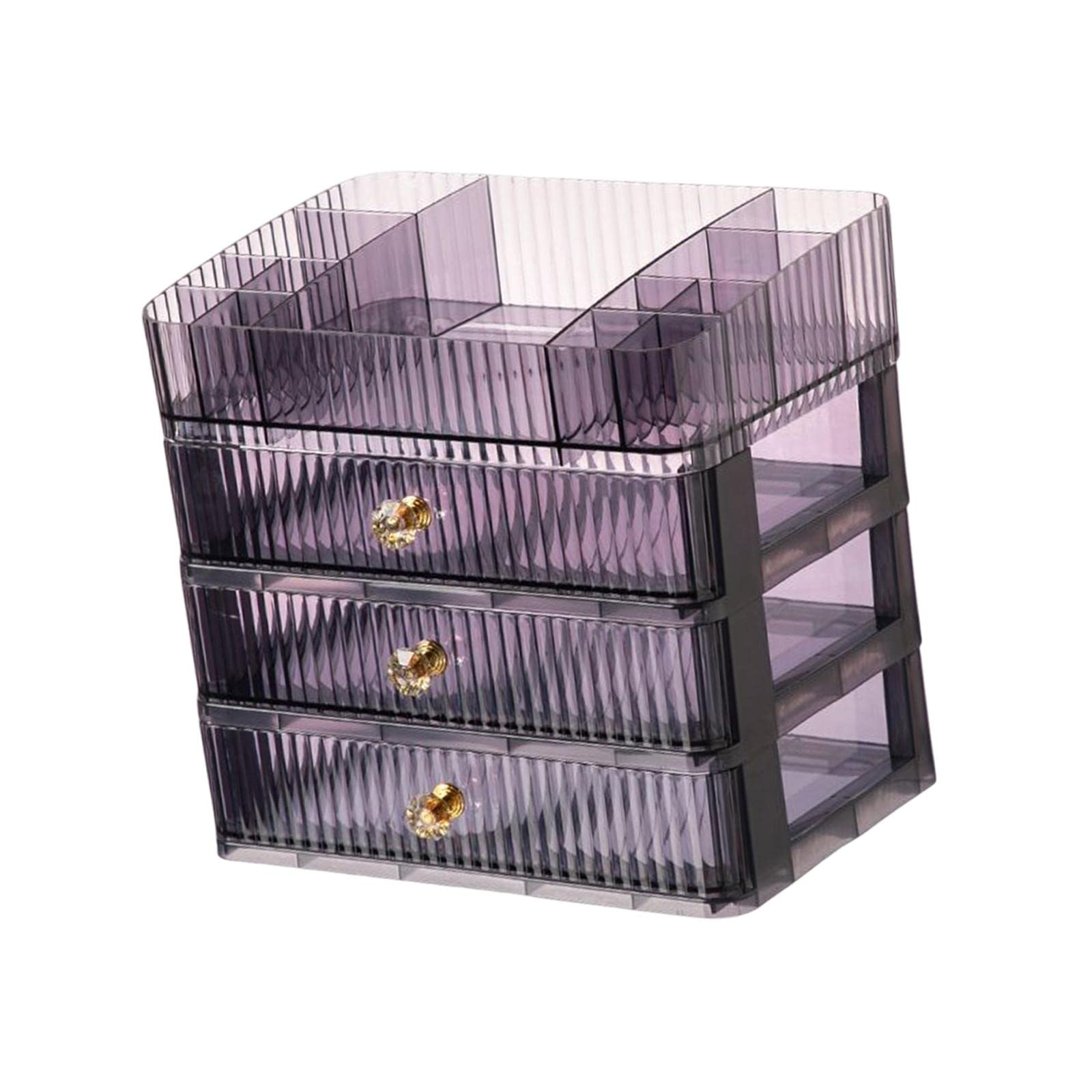 LOOM TREE® Makeup Cosmetic Organizer Cosmetic Display Lipstick Organizer for Desktop 4 Tier Violet | Household Supplies & Cleaning | Home Organization | Storage Boxes 4