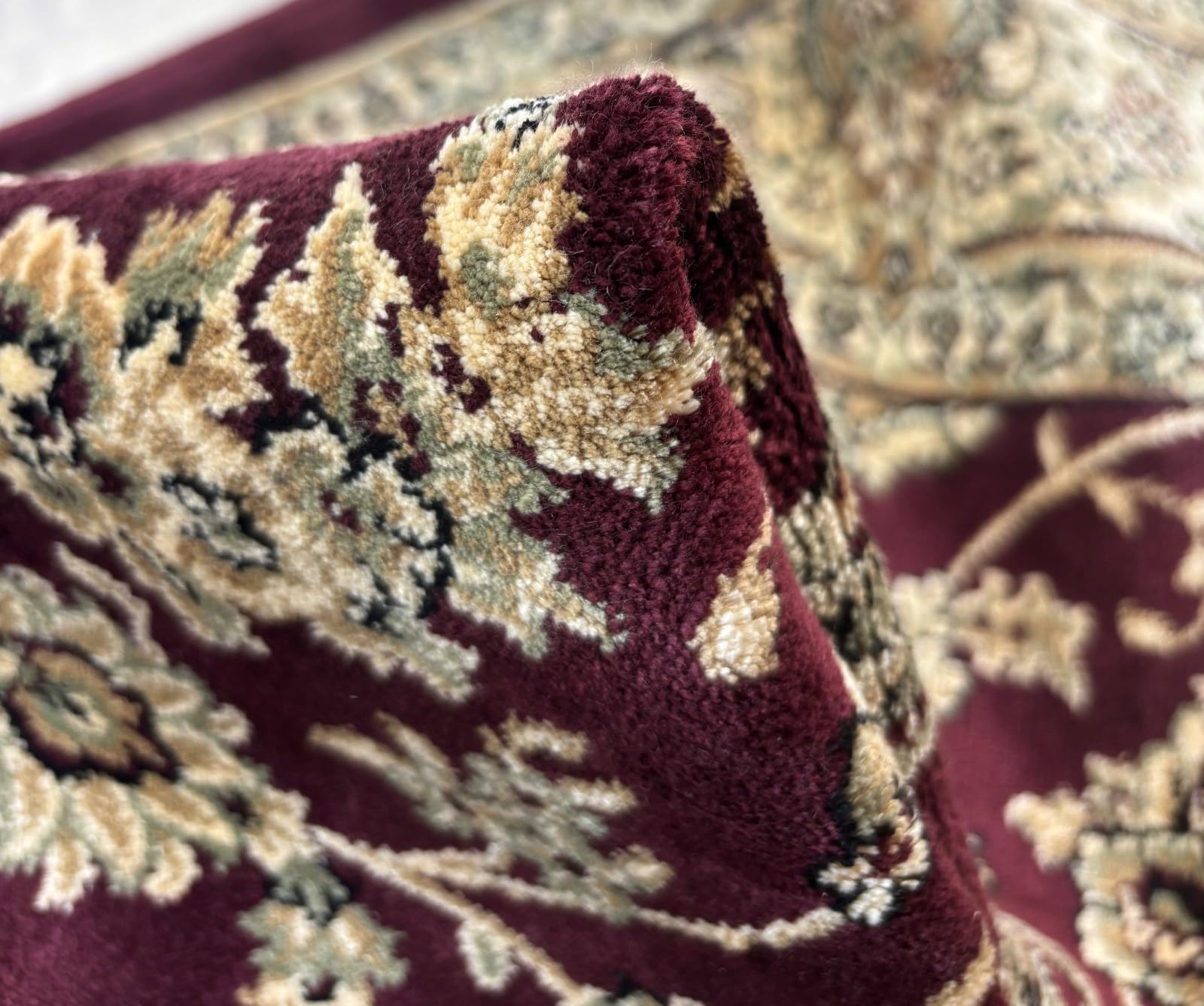 Kashmir Design - Tappeto orientale 150 x 210 cm, in viscosa lucida, marrone castagno M67M