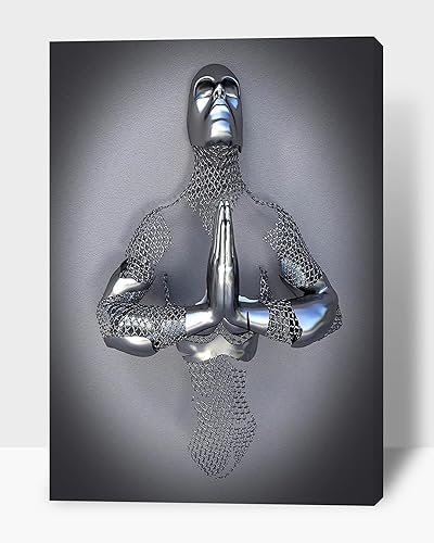 HIPOCAPO Arte de pared 3D para decoración de pared, arte de pared con efecto metálico 3D, manos combinadas para arte de pared moderno, arte de pared HIPOCAPO Arte de pared 3D para decoración de pared, arte de pared con efecto metálico 3D, manos combinadas para arte de pared moderno, arte de pared