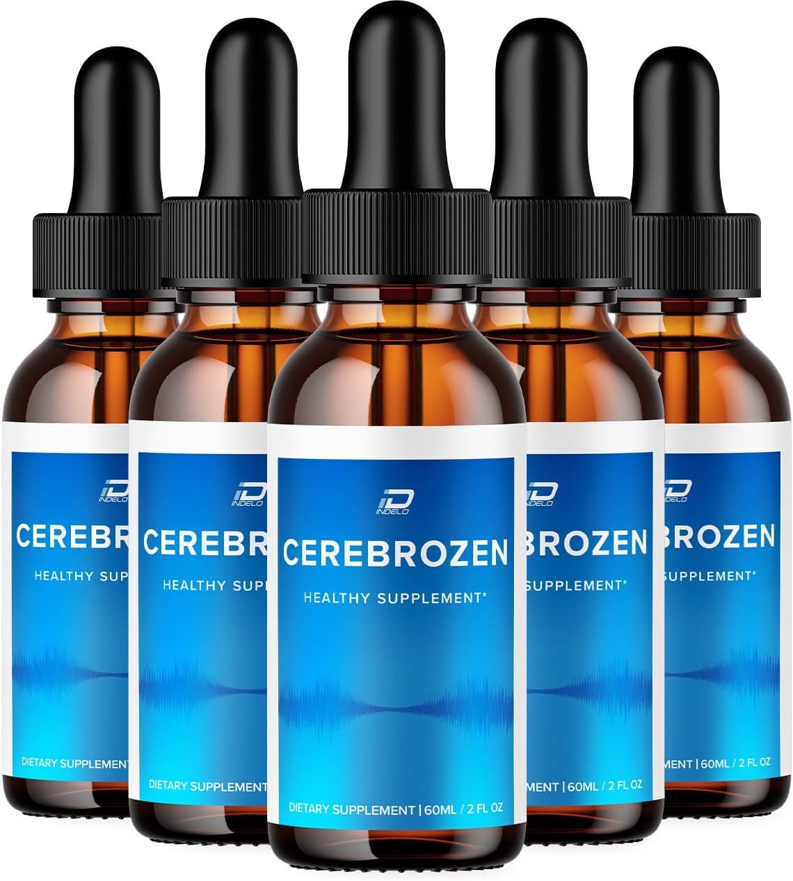 Cerebrozen Tinnitus Ear Drops - Cerebrozen 24, Cerebrozen Liquid Drops, Cerebrozen Reviews, Cerebrozen Drops for Ear Relief (5 Pack - 300 ML)