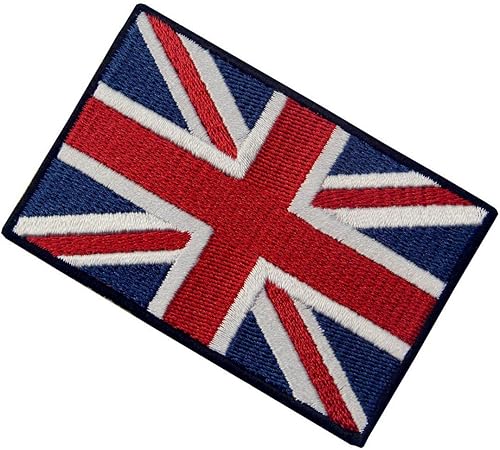 Miniatura 5 de EmbTao British Union Jack Parche bordado bandera de Inglaterra Reino Unido Gran Bretaña planchar en el emblema para coser