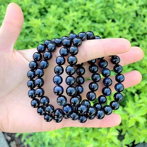 Miniatura 3 de Adabele 1 pulsera de piedras preciosas elásticas naturales de 0.315 in (0.31 pulgadas), cuentas de 7 a 8.5 pulgadas, cristal curativo, energía de