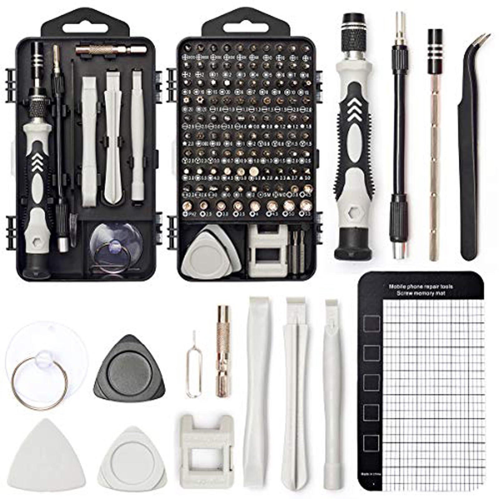 Agtehbz 122 Pcs Precision Screwdriver Set, Electronics Multi Function Repair Tool Kit With Torx Triwing Bits, Repair For Computer, Macbook, Laptop, Iphone