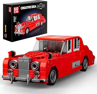 Mould King Classic Car Toys Building Sets, Collectible Vintage Antique Vehicle, 10145 Retro Car Model Build and Display, Blocks Kits for Adults and Boys Aged 8+ (433 Pieces)