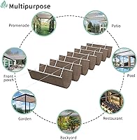 Vista 8 de SunnyRoyal Toldo retráctil para pérgola de 7 x 14 pies, toldo de repuesto con herrajes para patio, porche, jardín, al aire libre