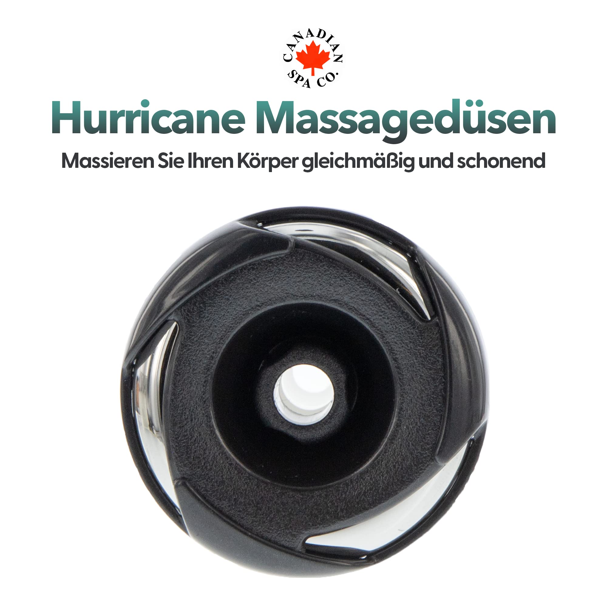 CANADIAN SPA CO. Jet Directional Medium, Hurricane, diametro 3,5 pollici, ugelli direzionali, 4 misure, Whirlpool