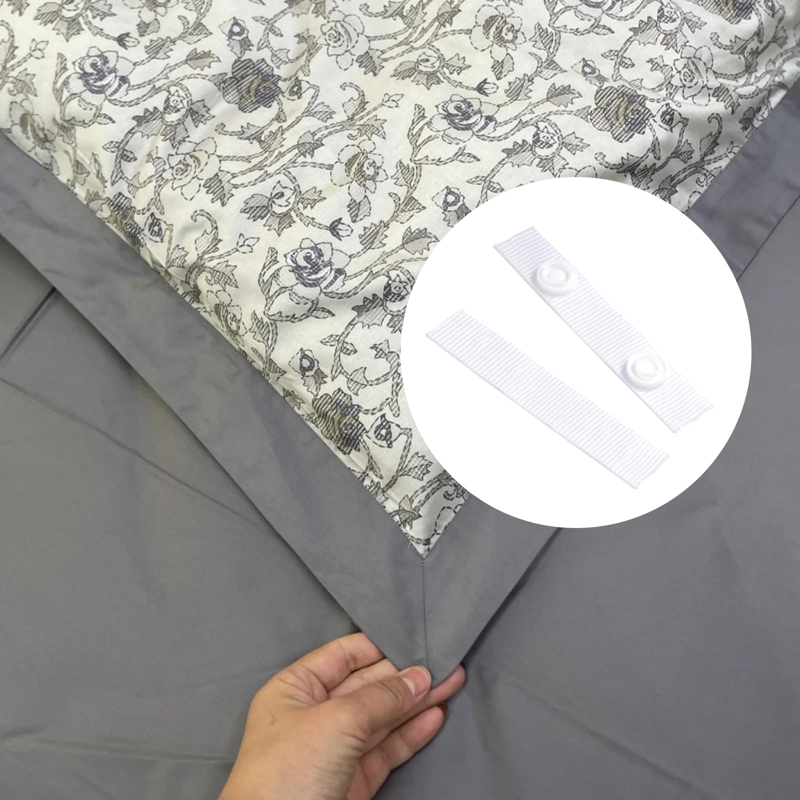 Best Duvet Cover Ties in 2026: Clips That Actually Hold 1 KIBBEH 8 Pack Duvet Snap Clips, Duvet Clips Fasteners Inside — product photo