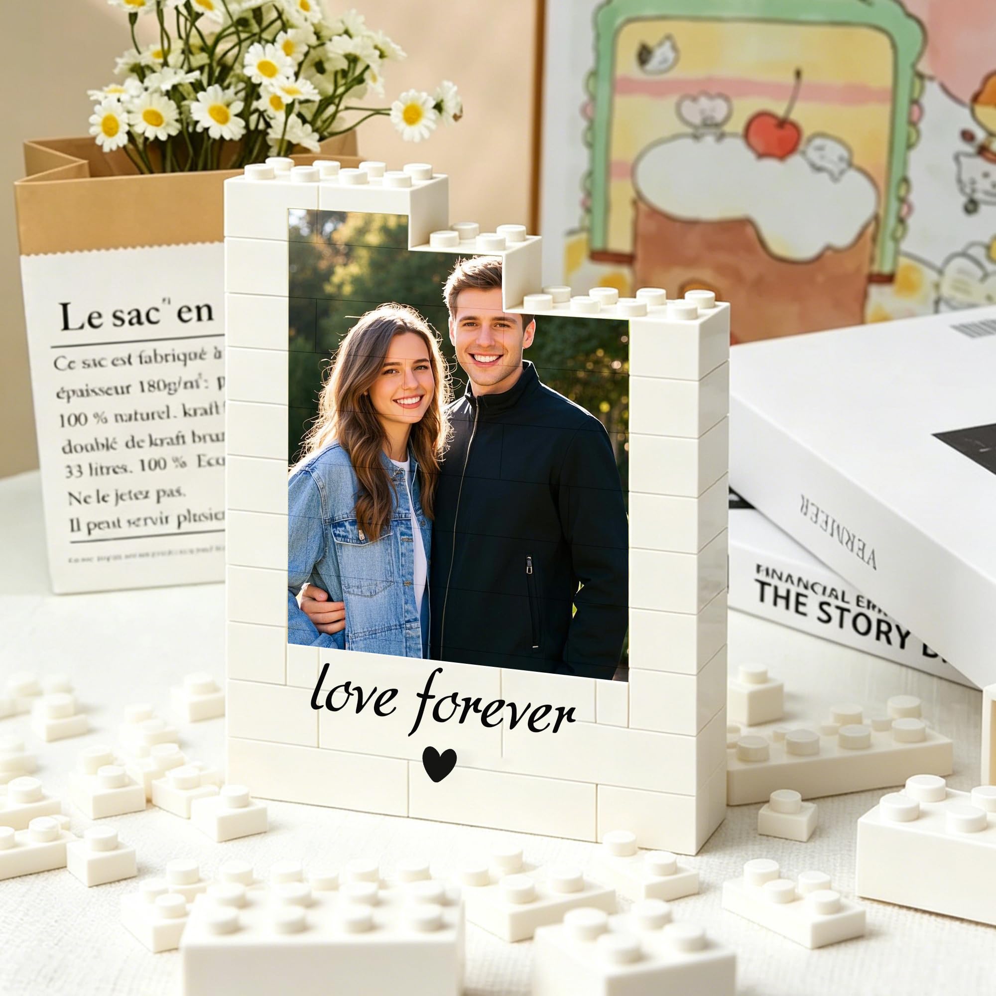 Personalised Photo Building Block Frame Custom Photo Puzzle Building Bricks