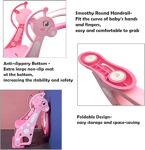 Vista 58 de HTTMT - Escalones infantiles con asiento de bebé para baño, ET-BABY001/002 Verde