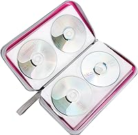 Vista 41 de Estuche para CD, capacidad para 80 unidades, para CD/DVD, cartera, de plástico duro, CD y DVD, carpetas de almacenamiento para automóvil, hogar