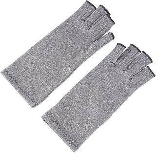Garneck Fingerless Gloves Arthritis Gloves Fingerless Carpal Tunnel Gloves Tendonitis Gloves To Open Grey Arthritis Gloves