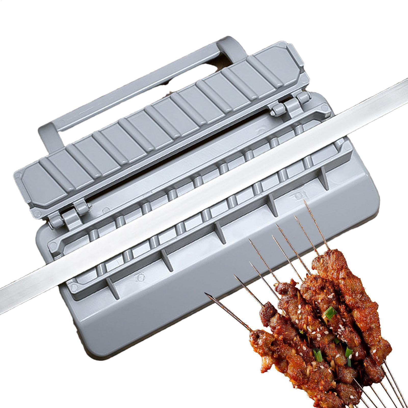 Kebab Press Maker - Molde manual de Kabob | Kebab Press Maker Machine | Prensa portátil de kebab de alimenticio | Empalador de limpieza fácil | Herramientas de parrilla multifunción para