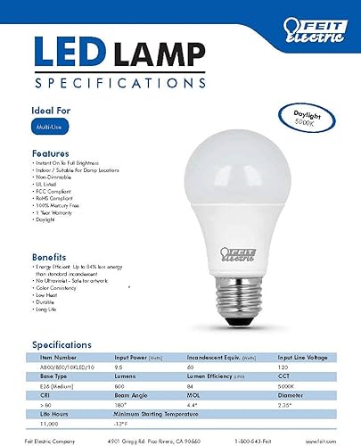 Miniatura 2 de BOMBILLA LED A19 DÍA 10W