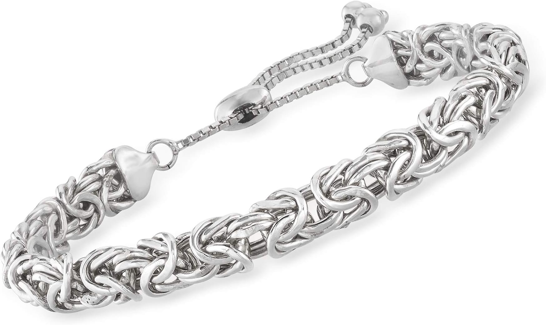 Sterling Silver Byzantine Bolo Bracelet