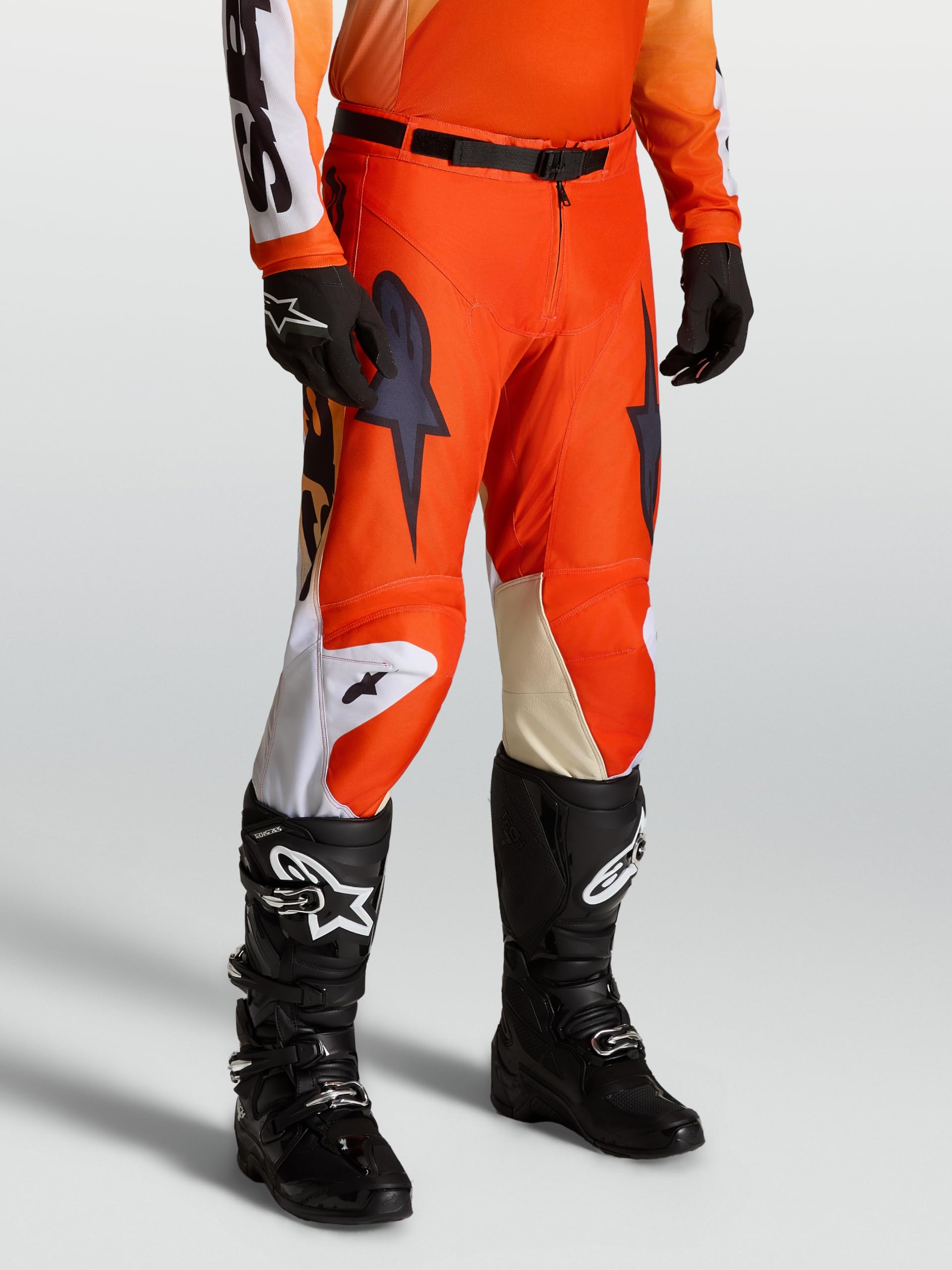 Alpinestars Racer Amber Spodnie motocrossowe, pomarańczowy/czarny, 36