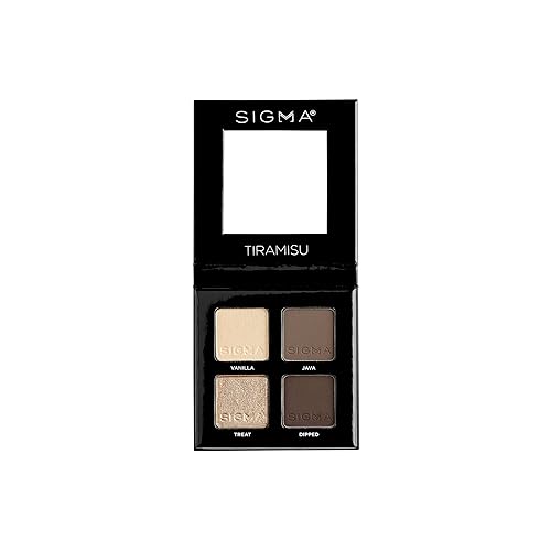 Miniatura 10 de Sigma Beauty Paleta de sombras de ojos cuádruple sombra de ojos de maquillaje cuádruple con una fórmula suave como la mantequilla y tonos