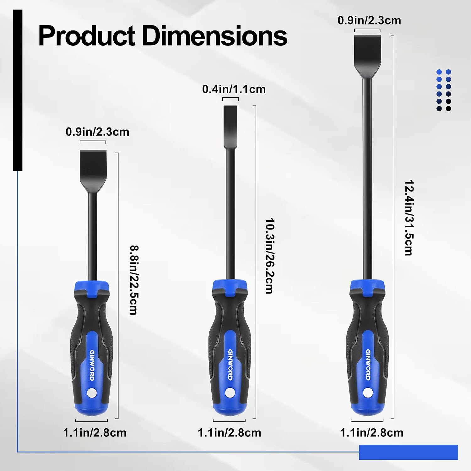 Gasket Scraper Set, 3-Piece Carbide Gasket Scraper Tool, Automotive Tools for Gaskets Removing