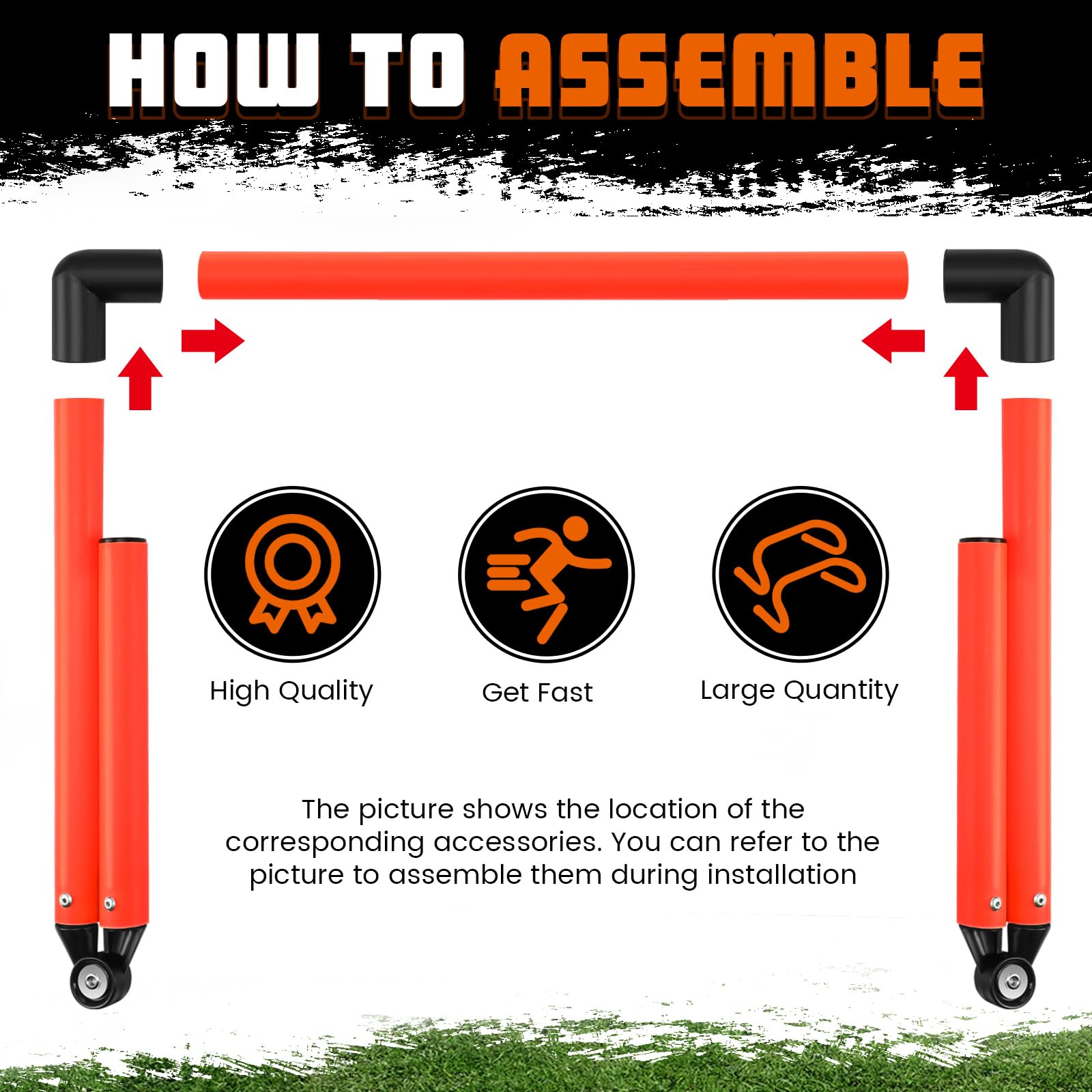 Hollowfly 8 obstáculos de entrenamiento de velocidad ajustables de 6 pulgadas, 9 pulgadas, 12 pulgadas, velocidad de agilidad, obstáculos de entrenamiento, equipo de fitness, pliométrico para atletas