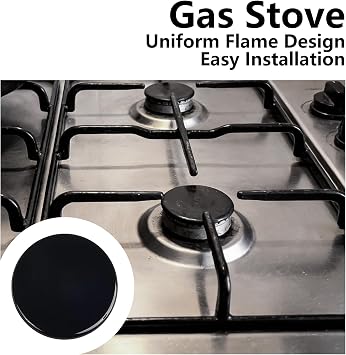 4 PCS Gas Hob Covers, Cooker Hob Gas Burner Cap, Flat Cooker Hob Parts, 55Mm/75mm/100mm Gas Stove Burner Cap for Gas Stove Burner Kitchen Accessories