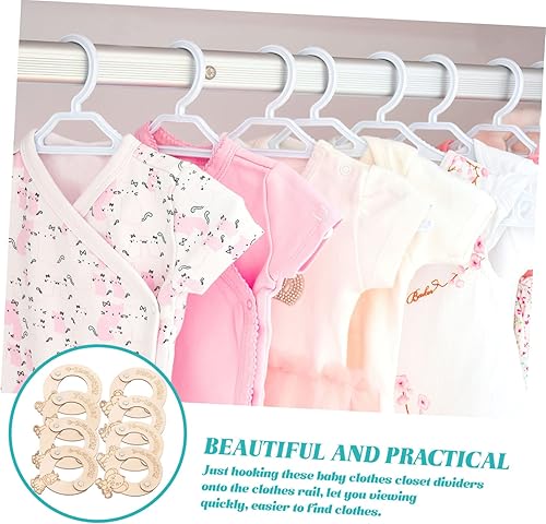 Miniatura 8 de Beatifufu Divisores de tamaño de perchero para ropa, divisores de tamaño colgante, divisores de percha para niñas, decoración de guardería,