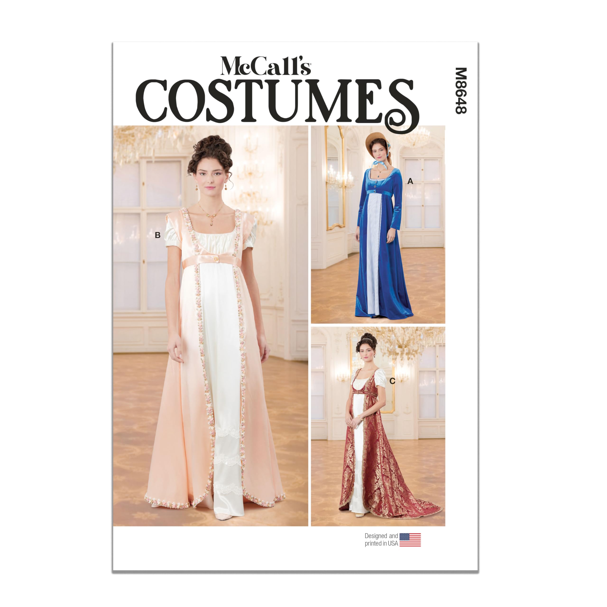 Patron manteau régence McCall's M8648 pour coudre un costume d'époque
