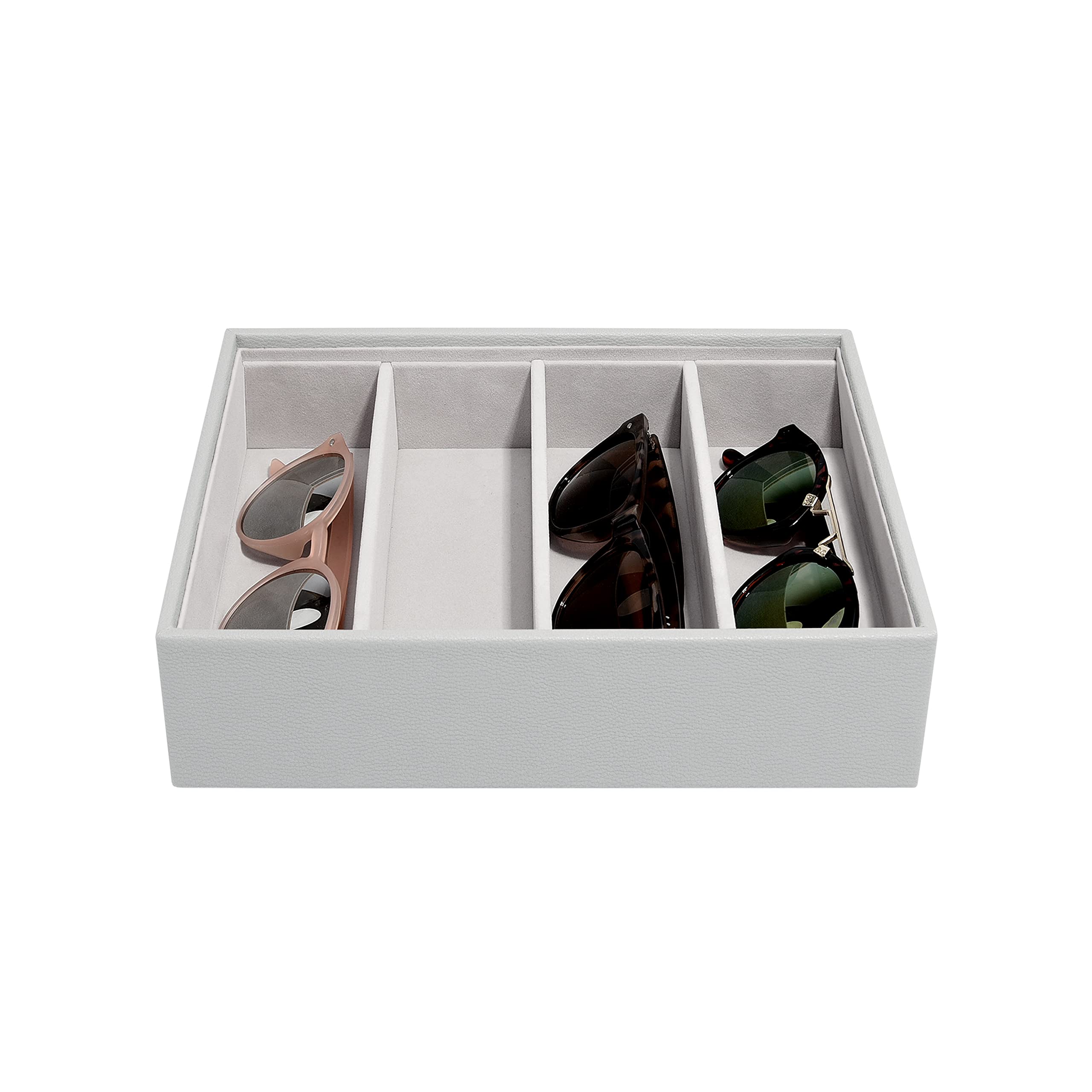 Stackers Pebble Grey Classic Medium Jewellery Box Sunglasses Layer
