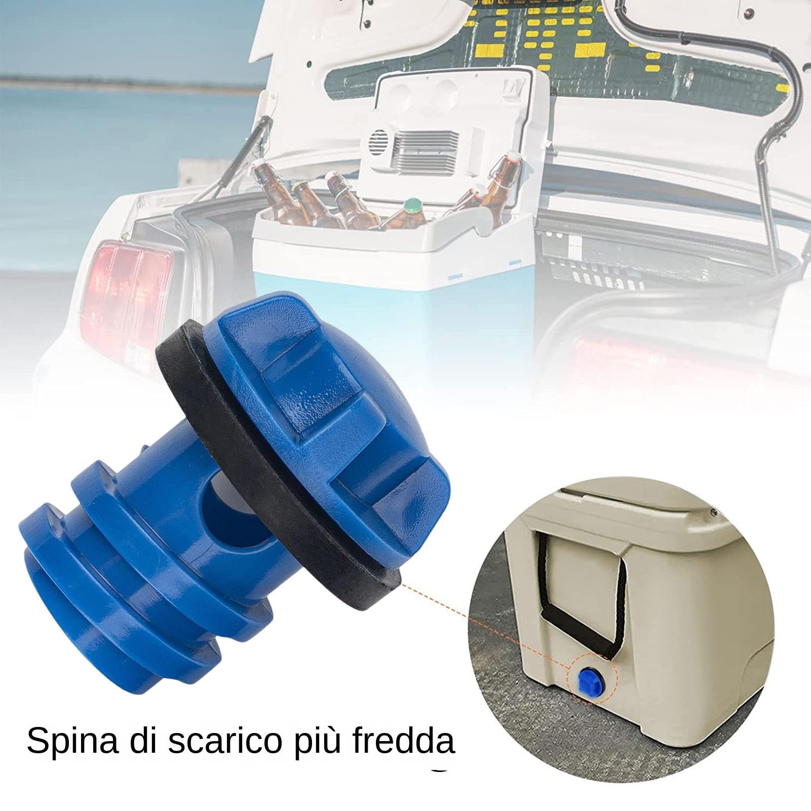 Kit tappo di scarico | per raffreddamento a prova di perdite | di ricambio per tappi di scarico per refrigeratori, refrigeratori rotomolded
