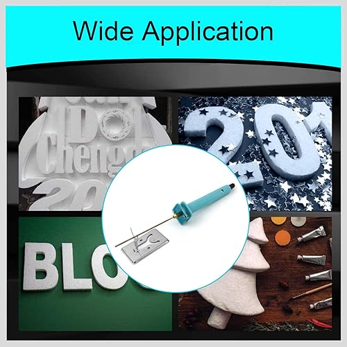 Miniatura 4 de Cortador de espuma eléctrico de alambre caliente, cortador de tablero de espuma de 3.9 in con soporte, cuchillo caliente de 18 W, bolígrafo de corte