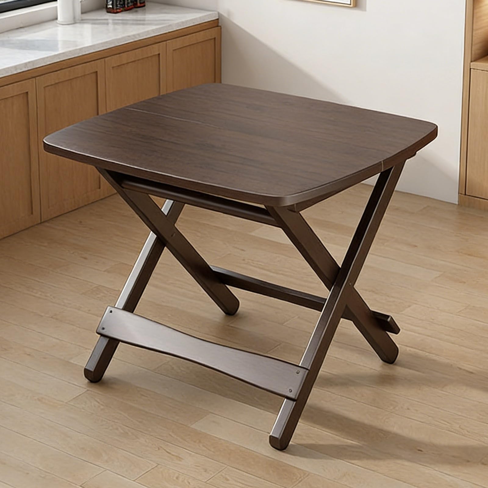 Table de salle a manger carree pliante et portable gain de place