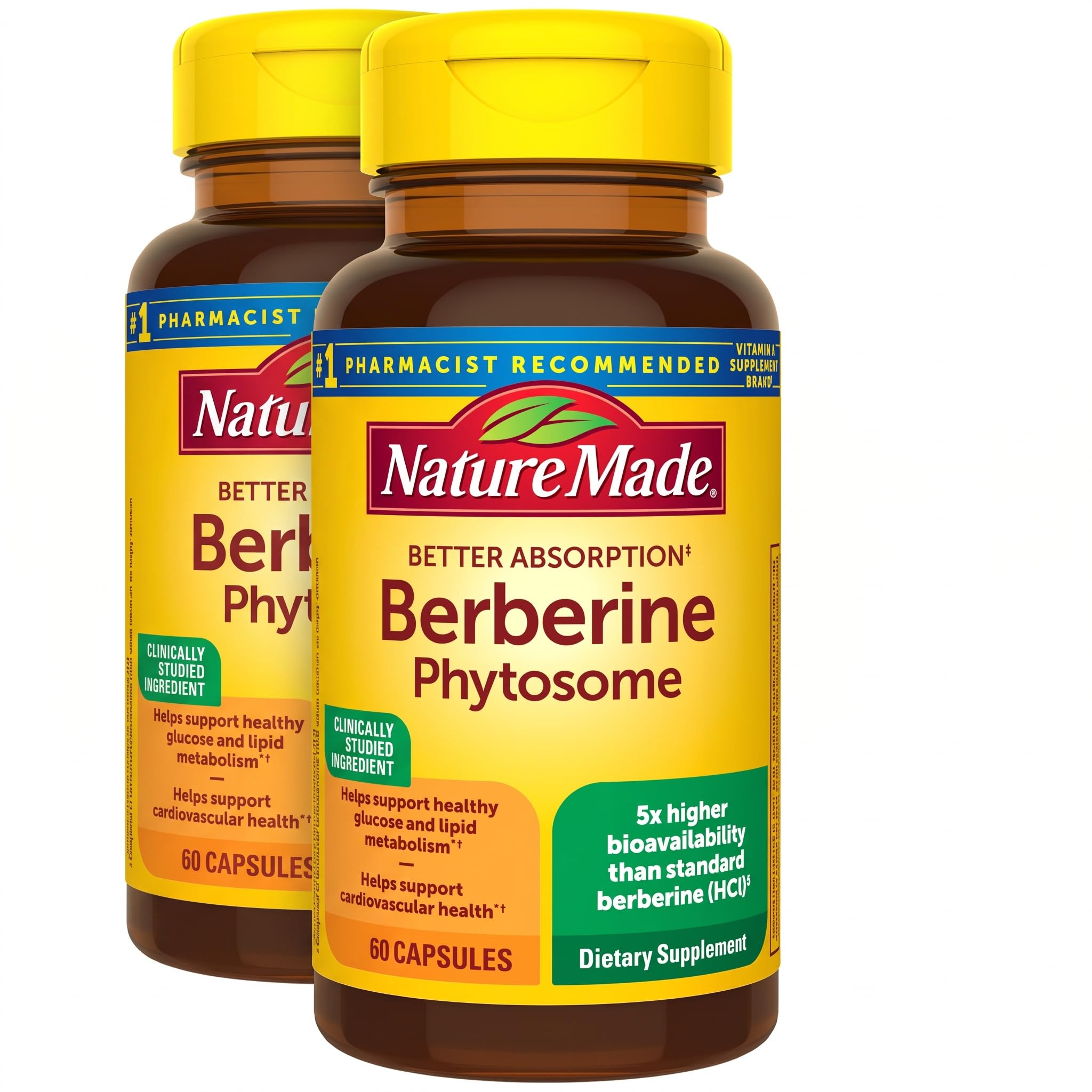 Nature Made Better Absorption Berberine Phytosome Supplement, 60 Capsules — Amazon image 8