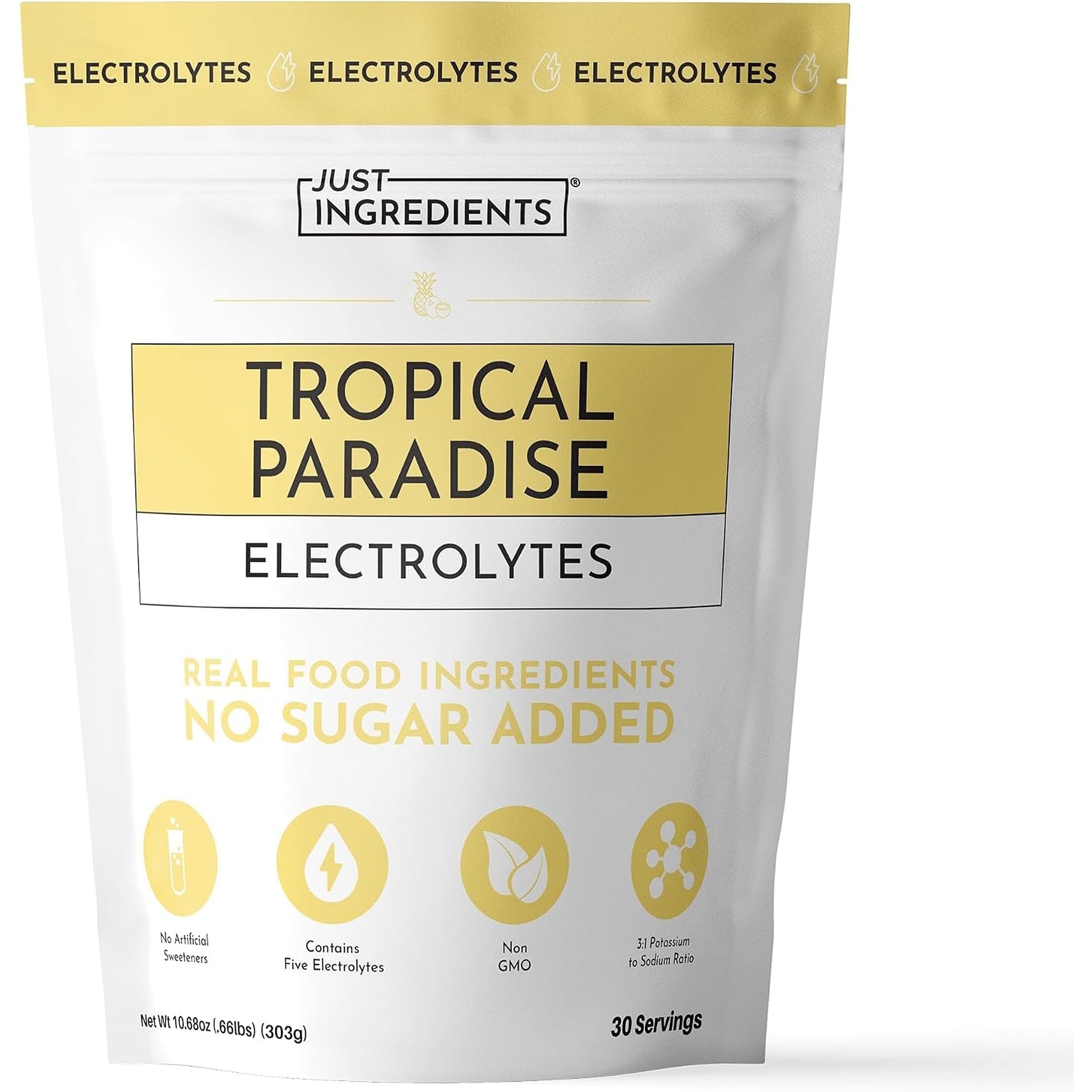 JUST INGREDIENTS Raspberry Lemonade Electrolyte - No Sugar - 30 Servings — Amazon image 12