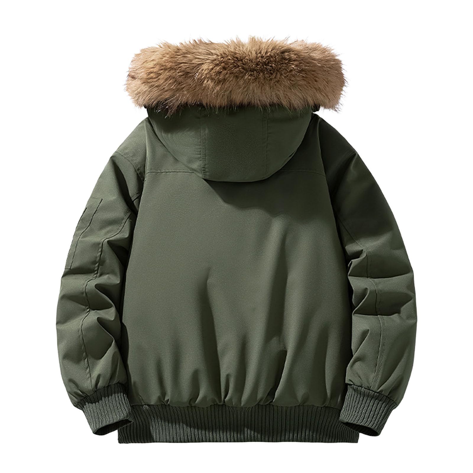 Chaqueta polar para hombre con cremallera y chaqueta de senderismo para hombre con capucha cómoda capa de invierno para clima frío y cortavientos ideal para aventuras al aire libre Casual Chaqueta